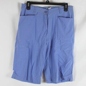NWT LINE UP GOLF Chino Shorts Woman Size 8 Blue Pockets Lightweight NWT